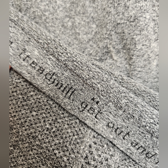 Lululemon Swiftly Tech Long Sleeve Top Gray Thumb Holes Athleisure Athletic Wear - Picture 5 of 9